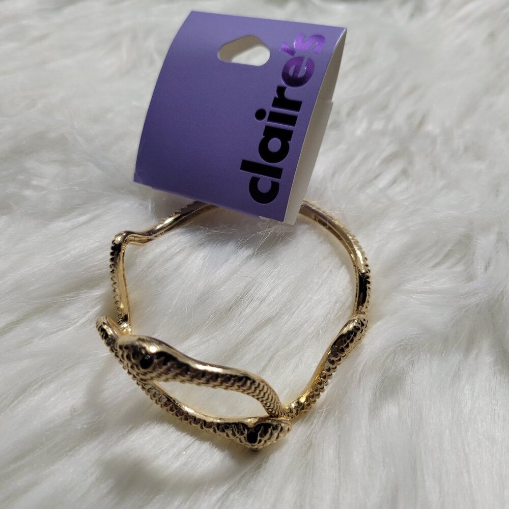 Claire's Snake Hinged Bracelet